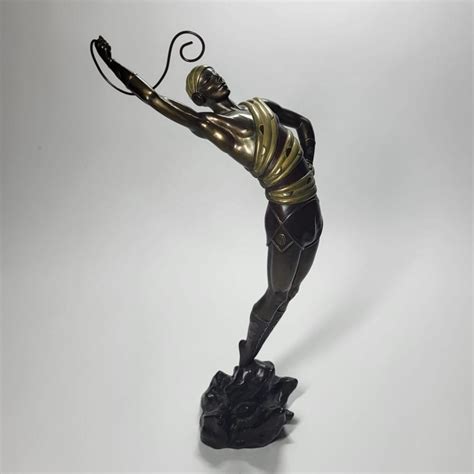 Sold At Auction ERTE ERTE Art Deco Style ERTE Bronze Le Dancer Male Nude Signed Numbered