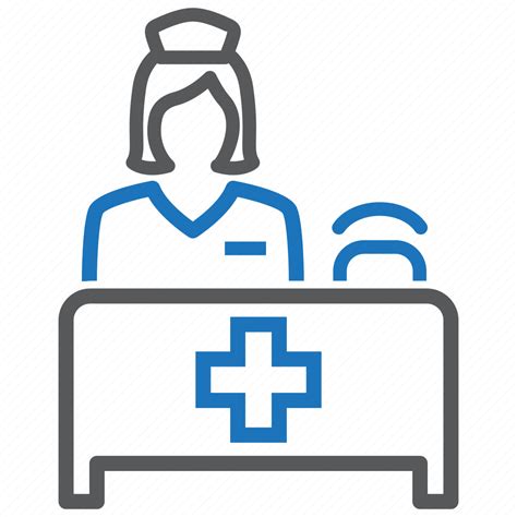 Hospital Reception Hospital Receptionist Medical Appointment Icon Download On Iconfinder