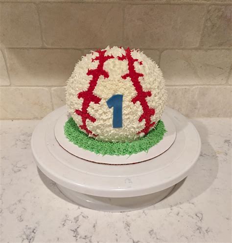 Baseball smash cake