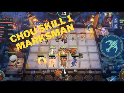 Commander Chou Skill 1 Dengan Synergy Marksman Magic Chess Mobile