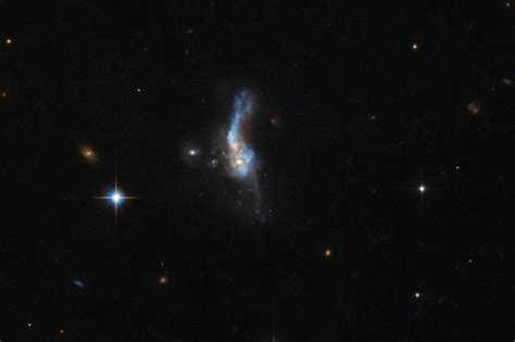 Hubble Photographs Galaxy Collision