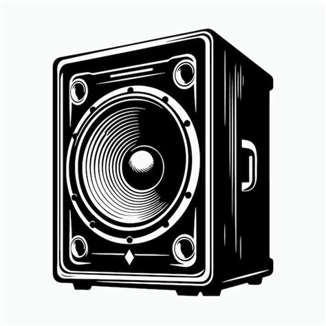 Speaker Silhouette vector | Premium AI-generated vector