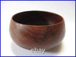 Dan Deluz Hawaiian Koa Wood Carving Bowl Vintage Signed Sculpture