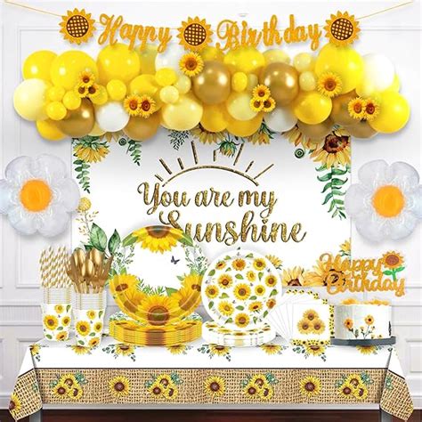 Amazon Pcs Sunflower Party Decorations Homond Sunflower