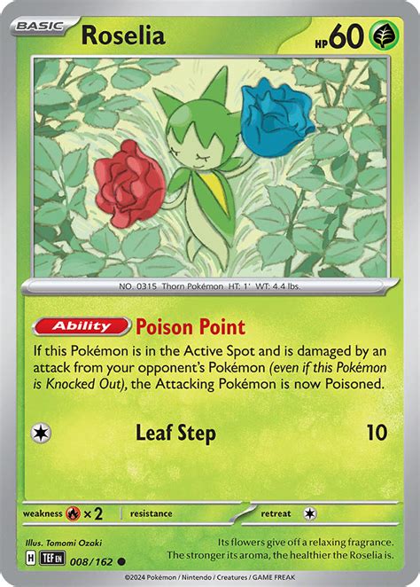 Roselia Temporal Forces Tef Pkmncards