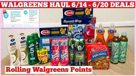 WALGREENS COUPONING HAUL THIS WEEK 6 14 6 20 DEALS SPEND 20