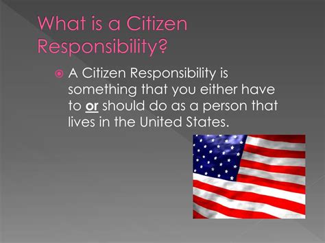 PPT - Citizen Responsibilities PowerPoint Presentation, free download ...