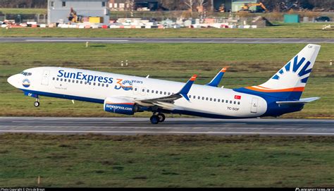 TC SOF SunExpress Boeing 737 8HC WL Photo By Chris De Breun ID