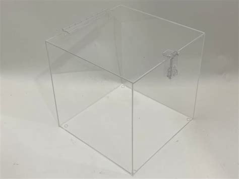 Clear Acrylic Boxes W Hasp Lock Museum Boxes