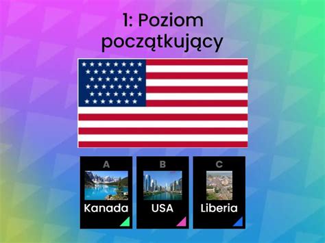 Poziomowy Pytaniowy O Flagach Quiz