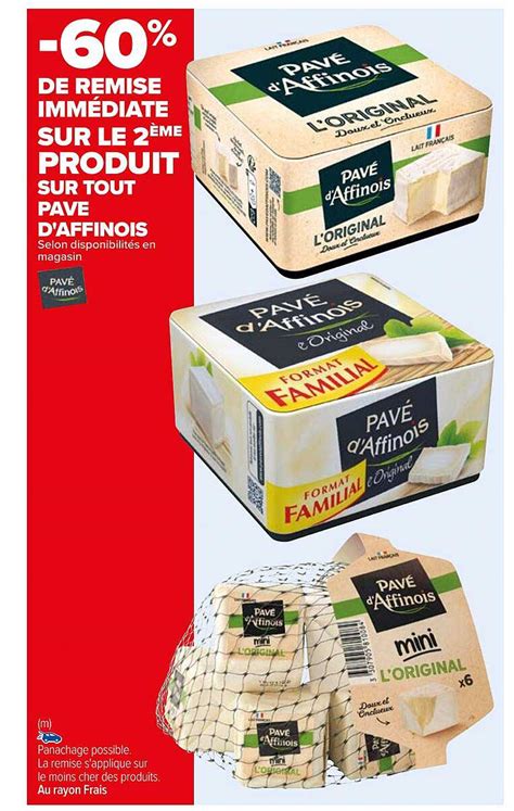 Promo Pav D Affinois Chez Carrefour Icatalogue Fr