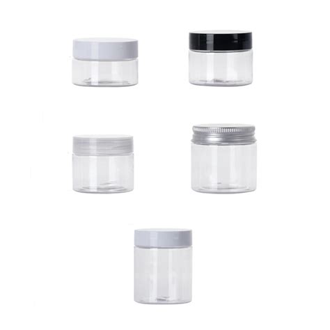 180g 150ml 200g 250ml 300ml 8oz Clear Plastic Round Pet Jar With Screw