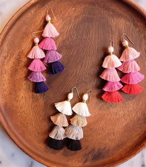 Diy Tassel Earrings The Stripe