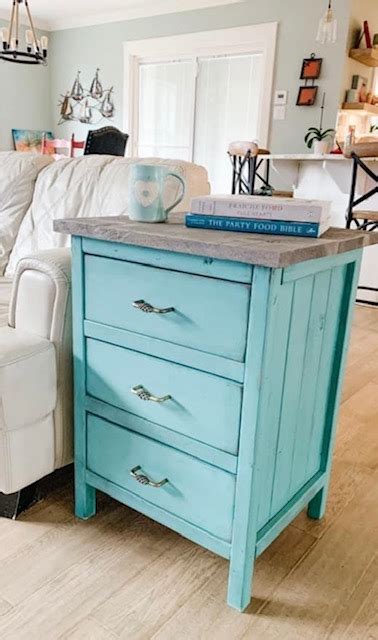 Side Table With Drawers Ana White