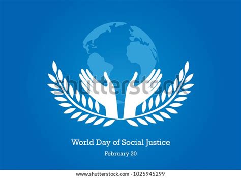 World Day Social Justice Vector Silhouette Stock Vector (Royalty Free ...