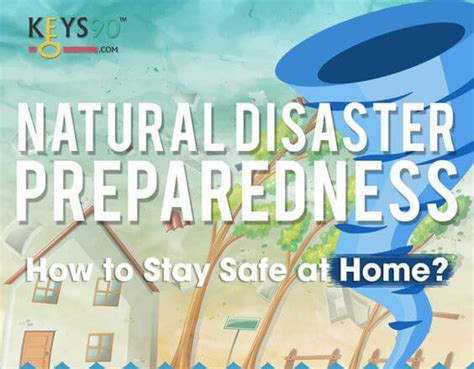 Natural Disaster Preparedness How To Stay Safe At Home Infographic