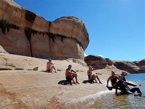 Swimming Lake Powell Canyons • Strel Swimming Adventure Holidays