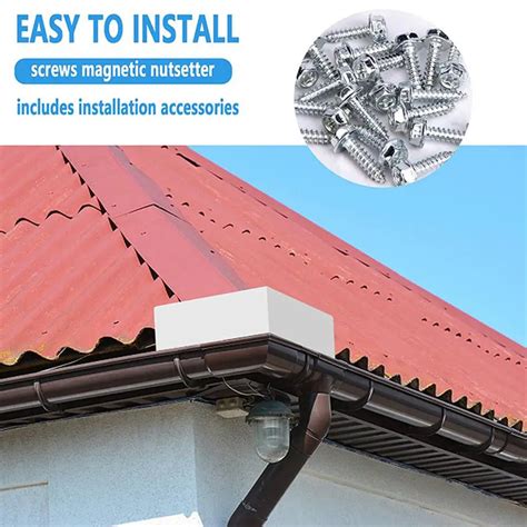 Roof Rain Diverter Rain Gutter Valley Splash Guards Easy Install