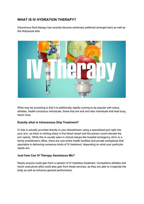 Ppt What Is Iv Hydration Therapy Powerpoint Presentation Free Download Id 7593333