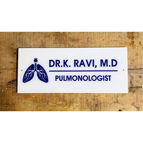 Doctor Acrylic Customizable Name Plate Waterproof