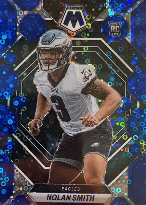 Nolan Smith 2023 Mosaic 353 No Huddle Blue 75 Price Guide Sports