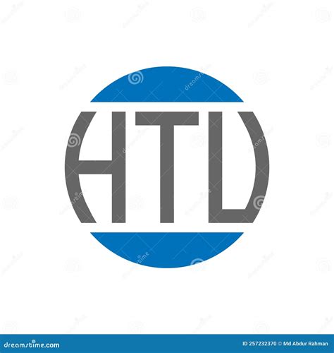 HTU Letter Logo Design on White Background. HTU Creative Initials ...