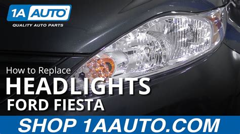 How To Replace Headlights Ford Fiesta Youtube