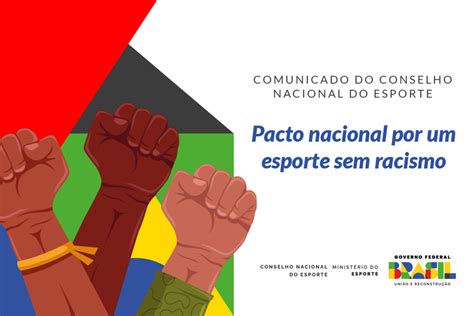 Pacto nacional por um esporte sem racismo Ministério do Esporte