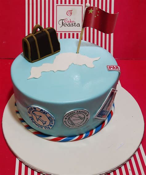 China Flag Tour Celebration Cake - Fondant Cakes in Lahore