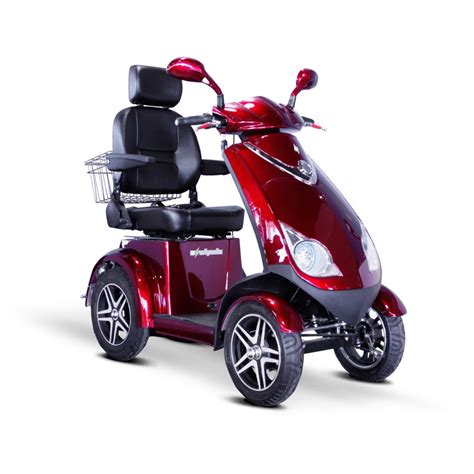 E-Wheels EW-72 4-Wheel Electric Senior Mobility Scooter - Red