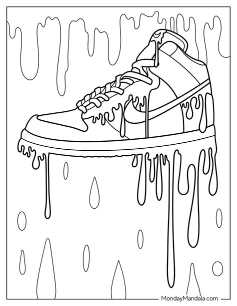 Nike Coloring Pages Free Pdf Printables