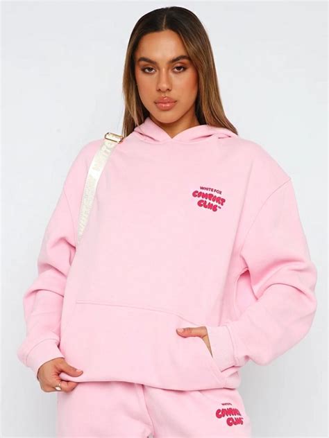 Comfort Club Oversized White Fox Hoodie Shop Now