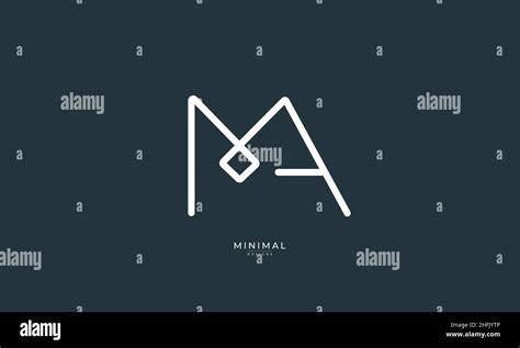 Alphabet Letter Icon Logo Ma Stock Vector Image Art Alamy