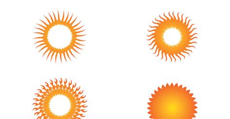 Sun Logo And Symbol Landscape Vector V10 Templatemonster