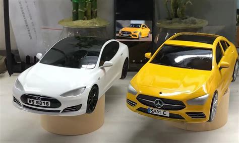 SLA 3D Printed Mini Electric Car Model FacFox