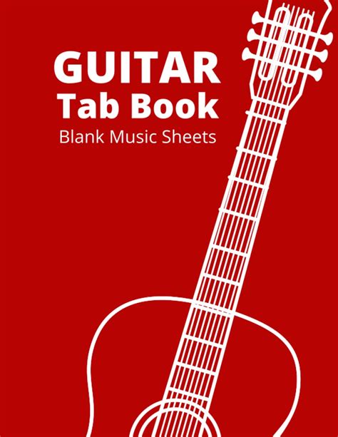 Buy Guitar Tab Book Blank Music Sheets Guitar Tablature Book Music