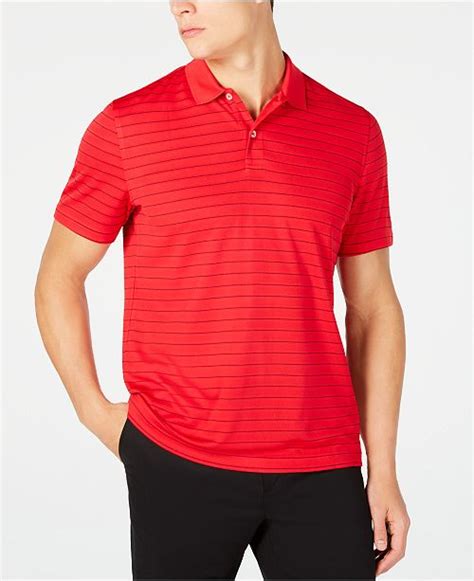 Club Room Mens Stripe Performance Polo Created For Macys And Reviews