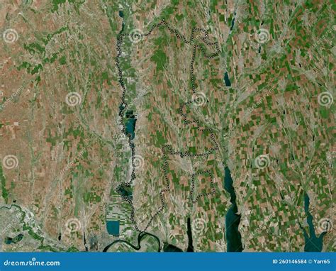 Cahul Moldova High Res Satellite No Legend Stock Illustration