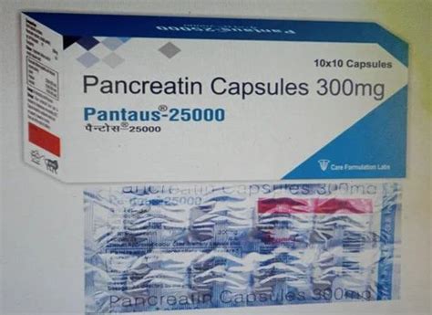 PANCREATIN 25000 10000 300 150MG CAPSULE At Rs 200 Strip Pancreatin