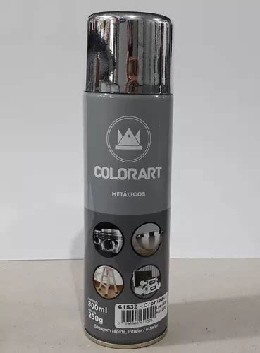 Tinta Spray Cromado Metálico Colorart MercadoLivre