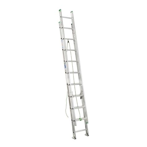 Werner D1200 Aluminum 20-ft Type 2 - 225 lbs. Extension Ladder at Lowes.com