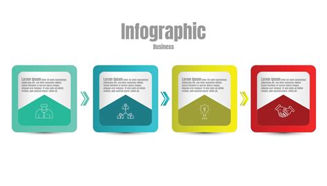 Infografik Vorlage Schritt Leiten Zum Gesch Ft Information Pr Sentation