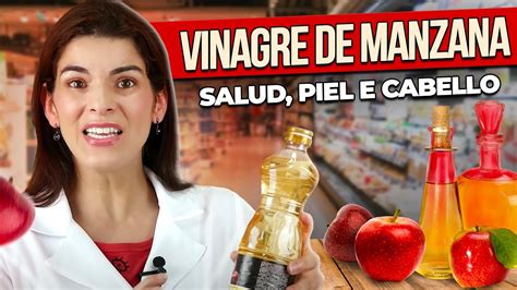 Utiliza VINAGRE DE MANZANA Beneficios Para La Salud Piel Y Cabello