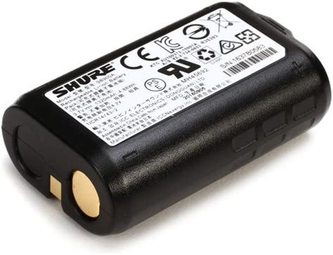 Sb B Rechargeable Lithium Ion Battery Shure Usa Off