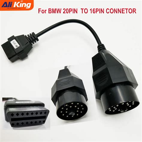 Automotive Tools And Supplies 20 Pin To 16 Pin Obd2 Female Car Diagnostic Adapter Cable For Bmw