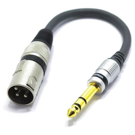 Adaptateur Xlr M Le Vers Jack Mm St R O Audio Prise Broches