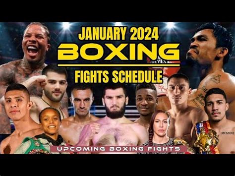 Boxing Schedule 2024 - Ertha Jacquie