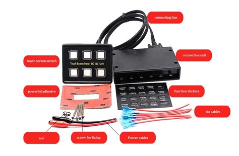 V V Gang Blue Led Touch Control Panel Box And Pin Vga Cable