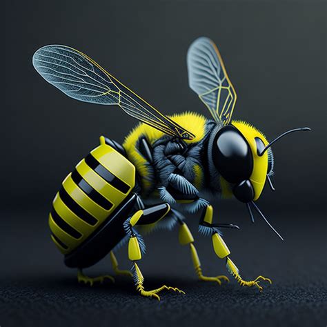 Vibrant Yellowbee in Nature on Behance