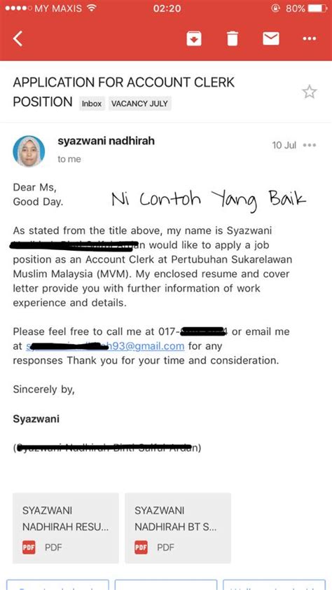 Lagi Satu Majikan Komen Ragam Calon Hantar Email Mohon Kerja Serta